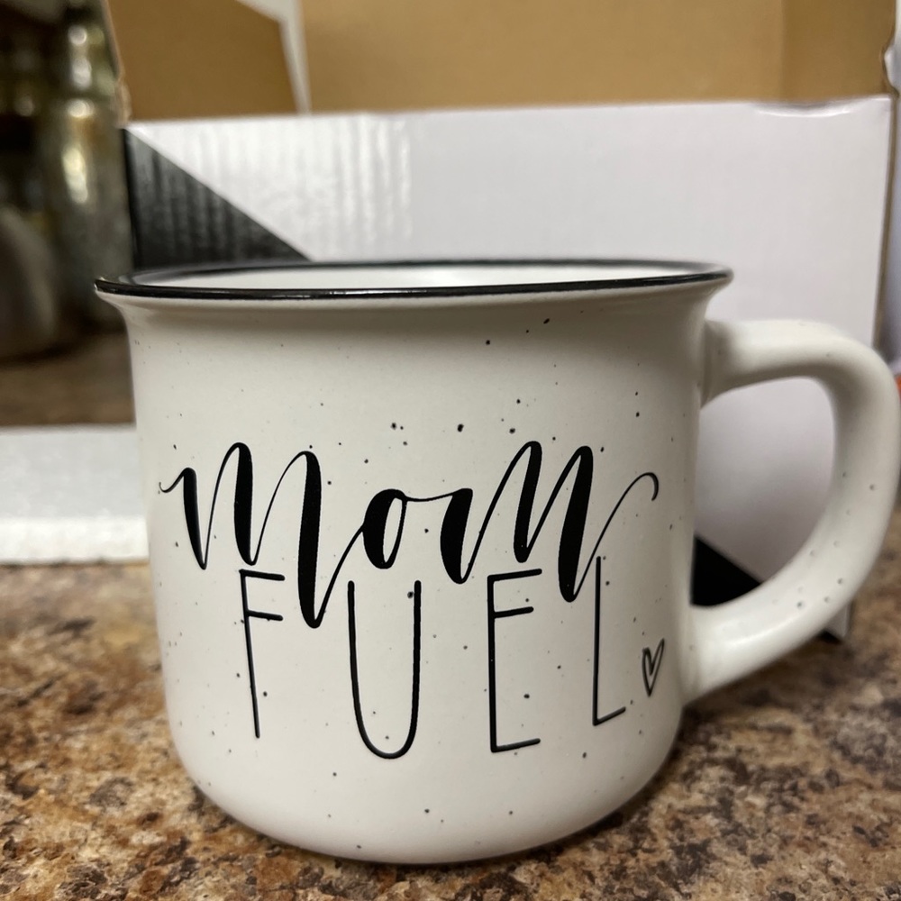 Brand new “Mom Fuel” mug in box